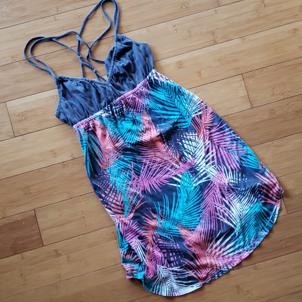 Tropical Print Women's Dress